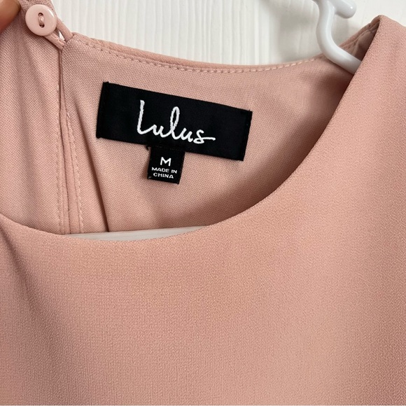 Lulu’s | Utterly Enchanting Lined Sleeveless Maxi Dress Gown Blush Medium - Picture 9 of 11